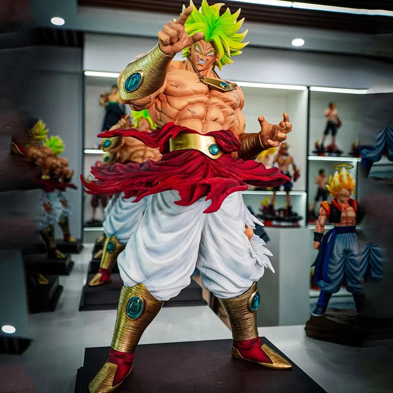 50cm Anime Dragon Ball Super Saiyan JT Broly Action Figures GK Assembly Model Kit Large Sculpture Desktop Decoraion Toys Gifts