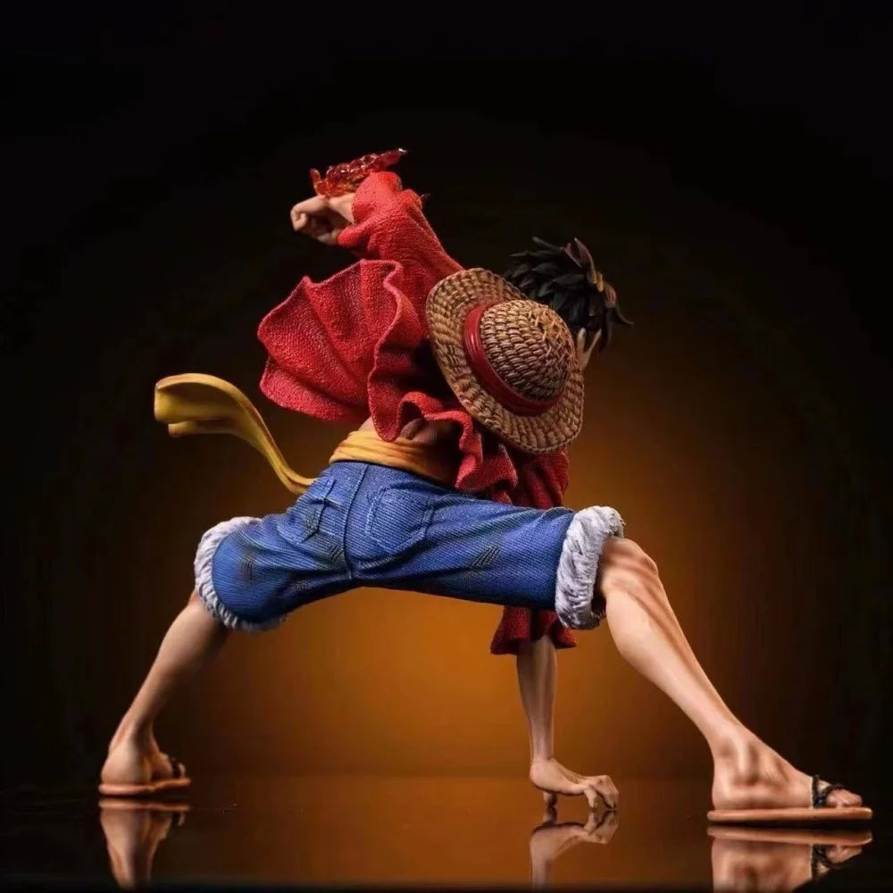 One Piece Monkey D. Luffy Figures Battle Style Action Figures Anime Collection 17cm PVC Desktop Decoration Model Doll Toys