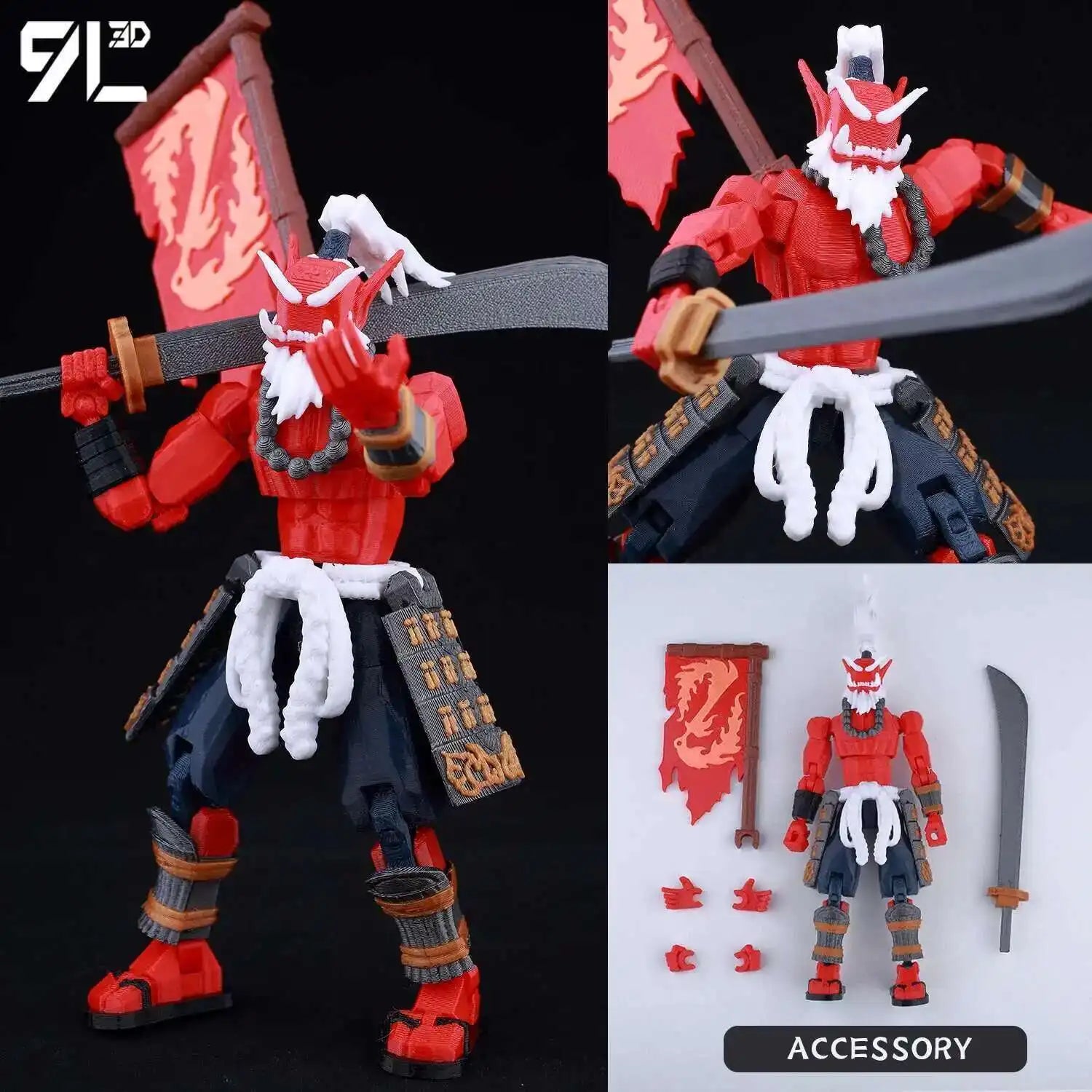 9L3D Printed Anime Characters Lucky 13 Zoro Dummy Action Figures Monkey D.Luffy Multi-Jointed Movable Shapeshift Mannequin Toys