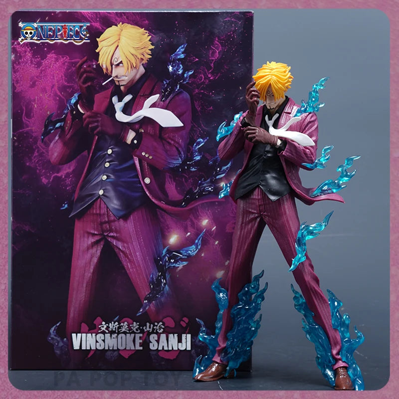 24cm One Piece Figure Sanji Anime Figures VinSmoke Sanji Figurine Devil Foot Statue Pvc Model Collection Decor Toy Birthday Gift