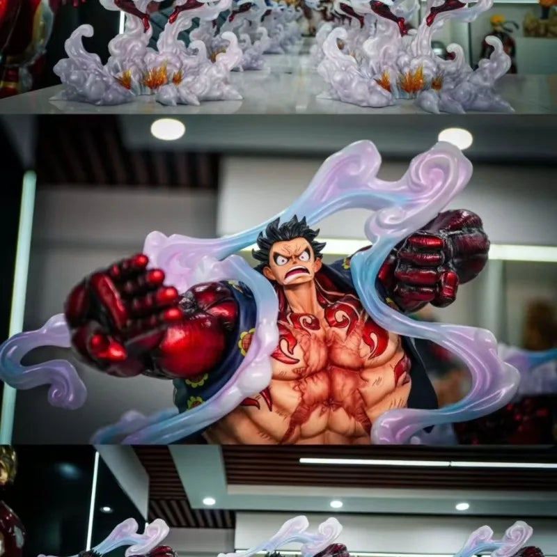 100%Genuine One Piece Anime Figures Gear Fourth Luffy Figures 30cm Pvc Model Desk Ornament Statue Collection  Gifts In Stock
