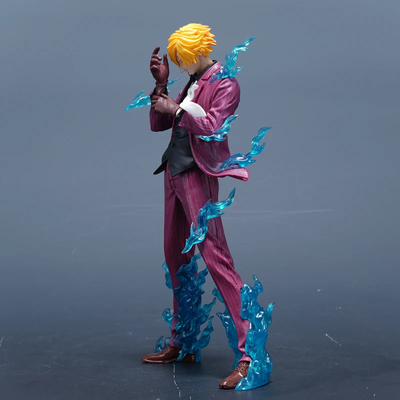 24cm One Piece Figure Sanji Anime Figures VinSmoke Sanji Figurine Devil Foot Statue Pvc Model Collection Decor Toy Birthday Gift
