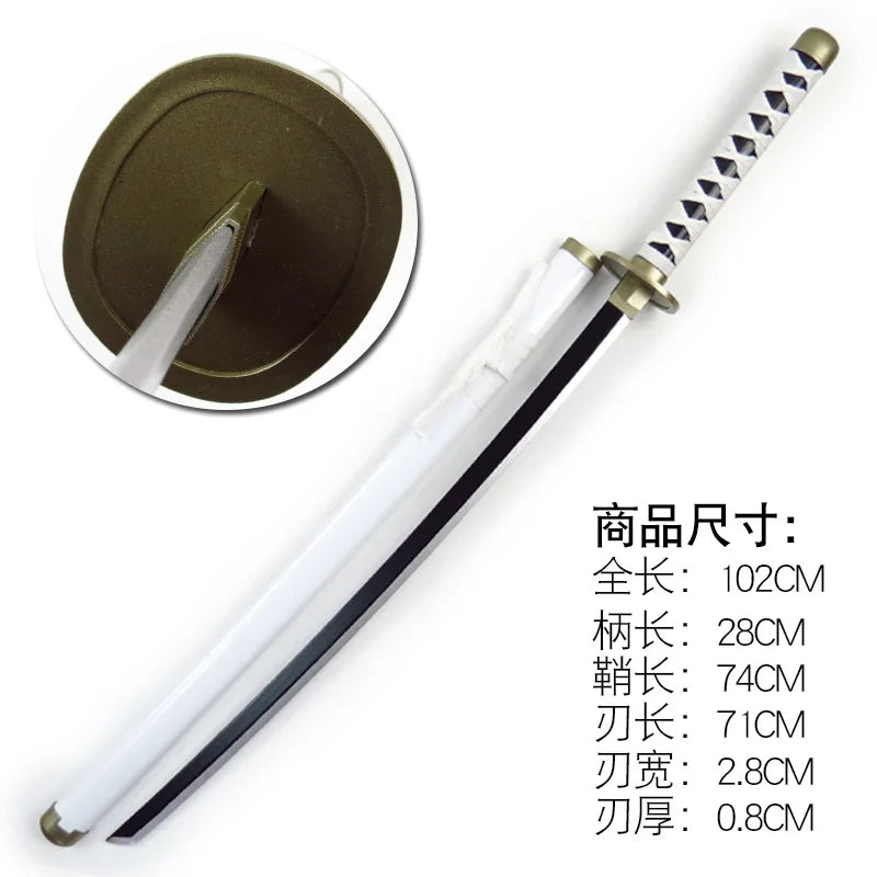 104cm Roronoa Zoro Sword Anime One Piece Cosplay Prop Knife Ninja Schwert Real Size Japanese Katana Original Samurai Sabre Toy