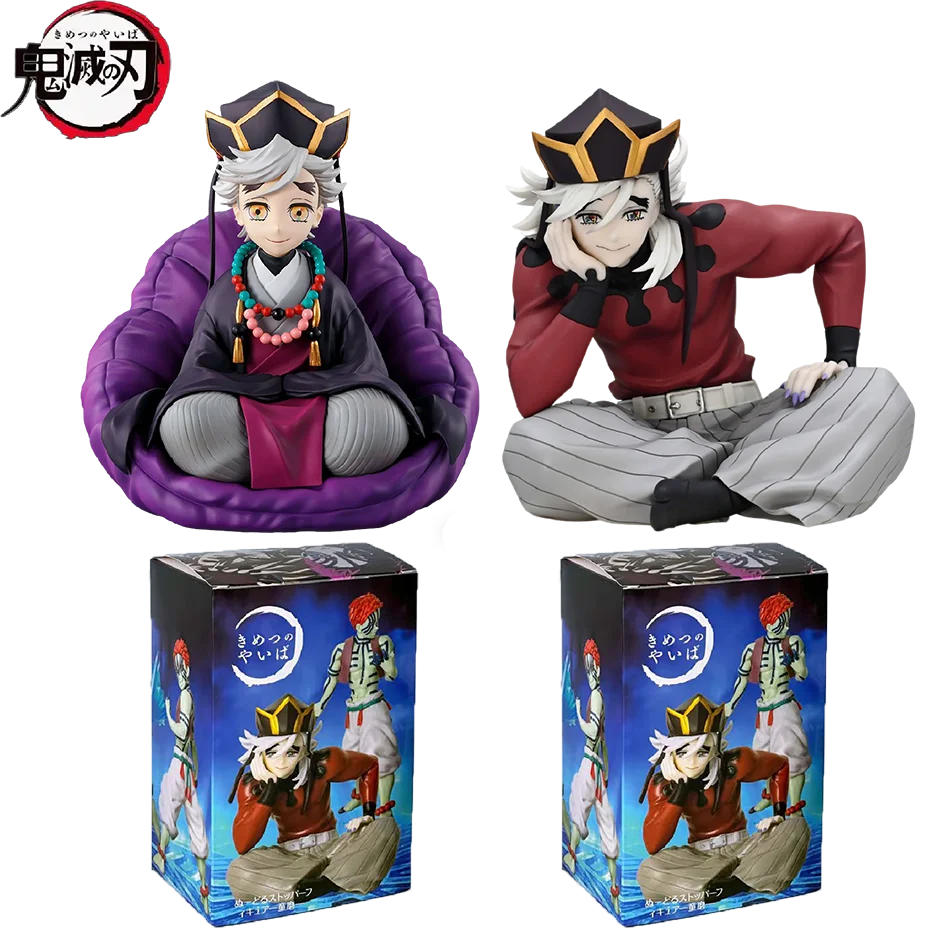 2 Kinds Anime Demon Slayer Douma Premium Chokonose Noodle Stopper Anime Figure Action Figures Collection PVC Model Toys