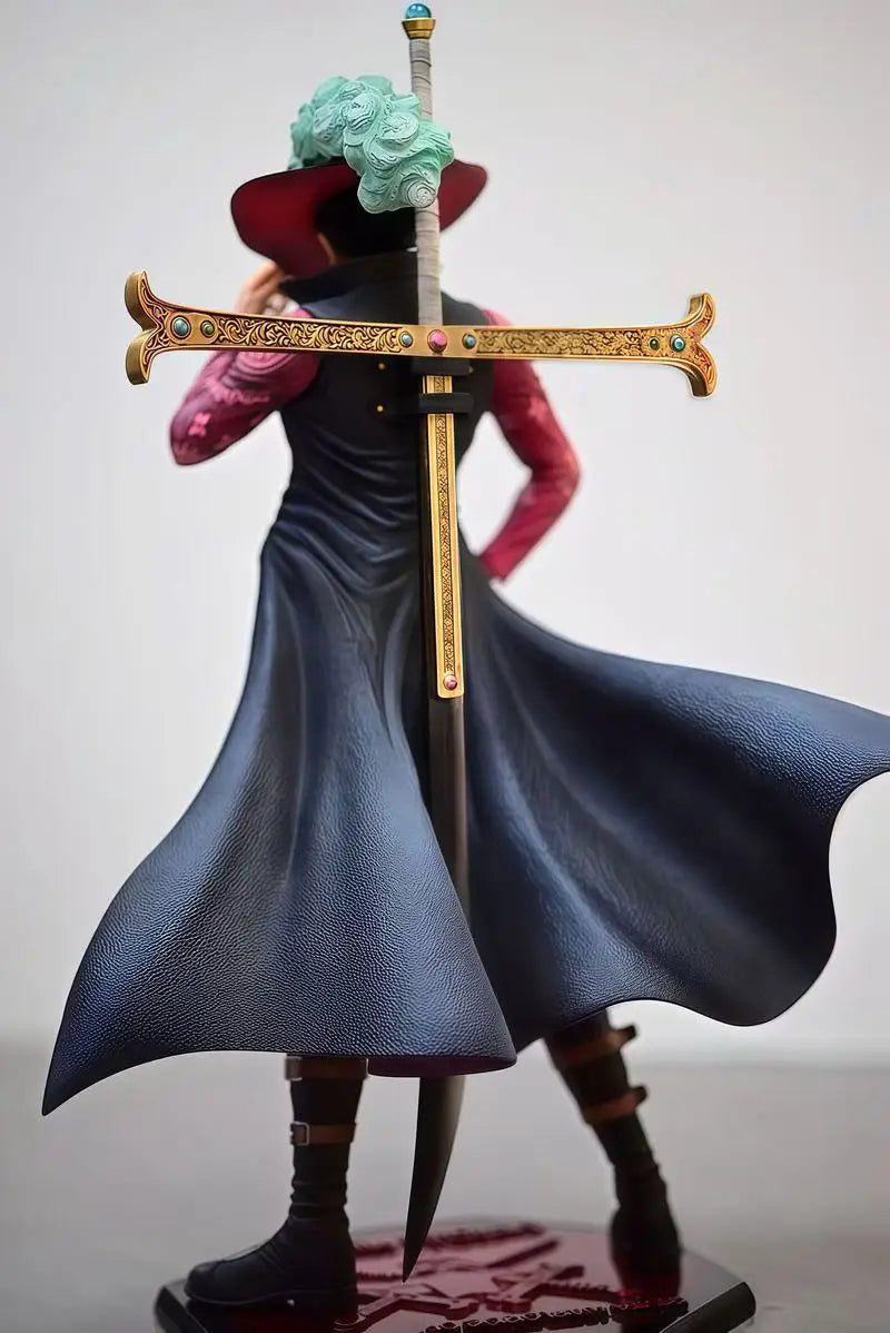 30cm Gk Dracule Mihawk Model Oka Shichibukai One Piece Anime Desktop Ornament Statue Pvc Doll Toy Boy Collectibles Birthday Gift
