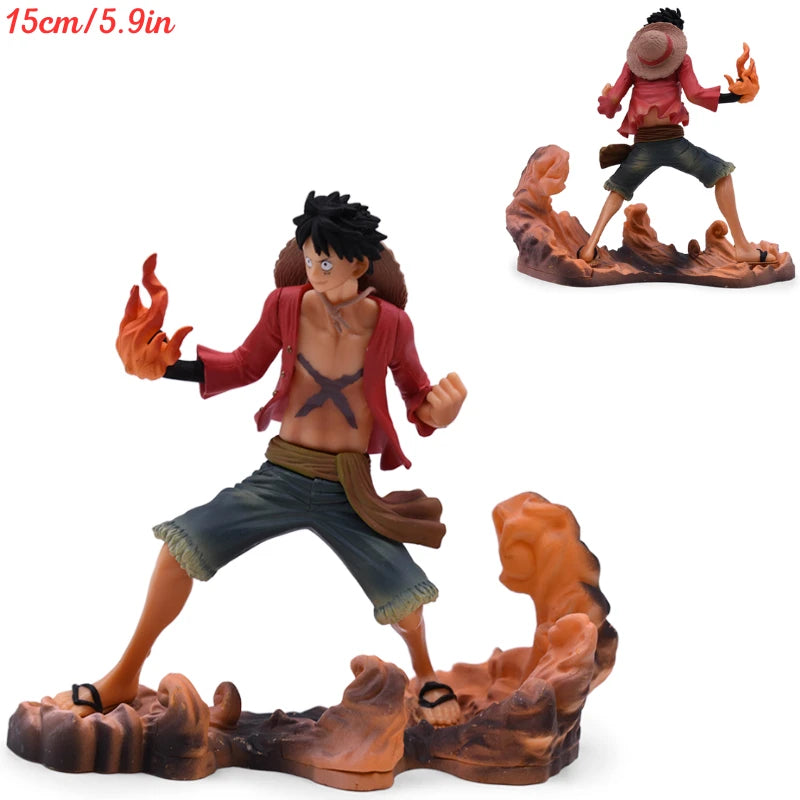 One Piece Luffy Roronoa Zoro Figure Toys Anime Portgas D Ace Vinsmoke Sanji Chopper Nami Robin PVC Figurine Model Dolls Gifts