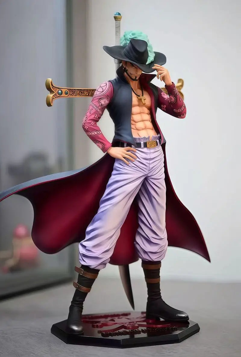 30cm Gk Dracule Mihawk Model Oka Shichibukai One Piece Anime Desktop Ornament Statue Pvc Doll Toy Boy Collectibles Birthday Gift