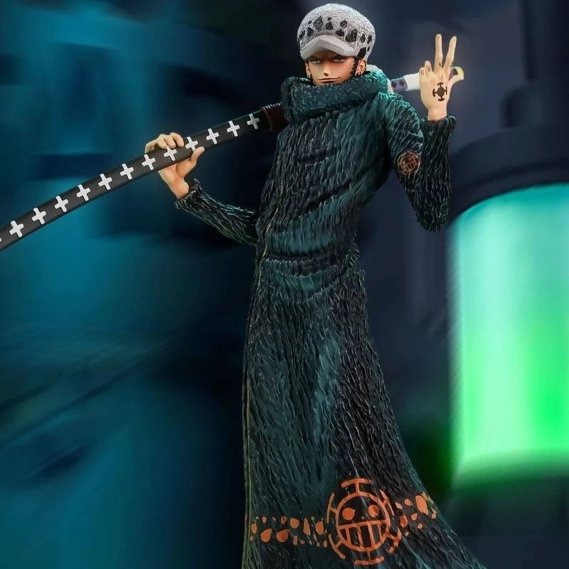 Hot Anime One Piece Law Figures Trafalgar D Water Law Figure Figurine Collection Statue Desk Decoration Boy Toys Christmas Gifts