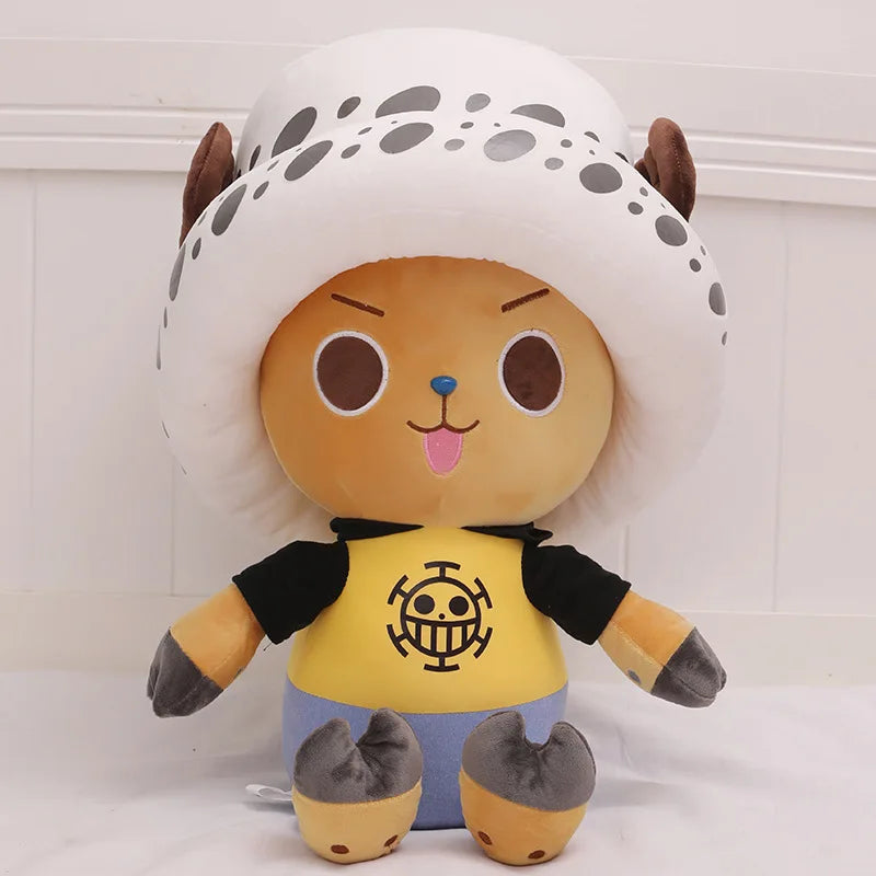60cm Anime ONE PIECE Plush Toy Cartoon Tony Tony Chopper Cosplay Ace Law Luffy Plushies Soft Stuffed Doll Big Size Pillow Gift