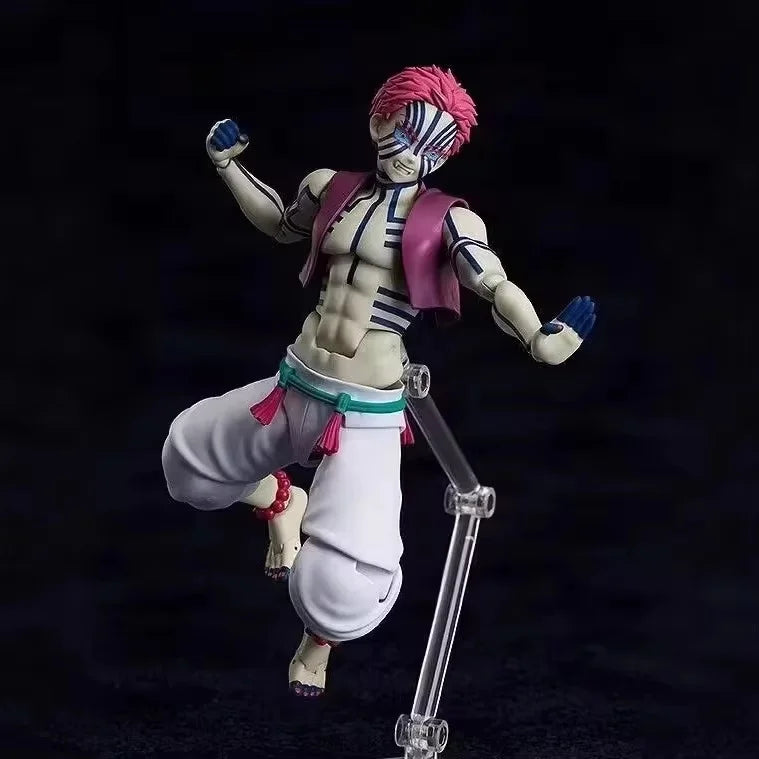 New Figma SP-146 Akaza Anime Demon Slayer Hakuji Action Figures Twelve Kizuki Figurine Toy Decoration Collection Model Doll Gift