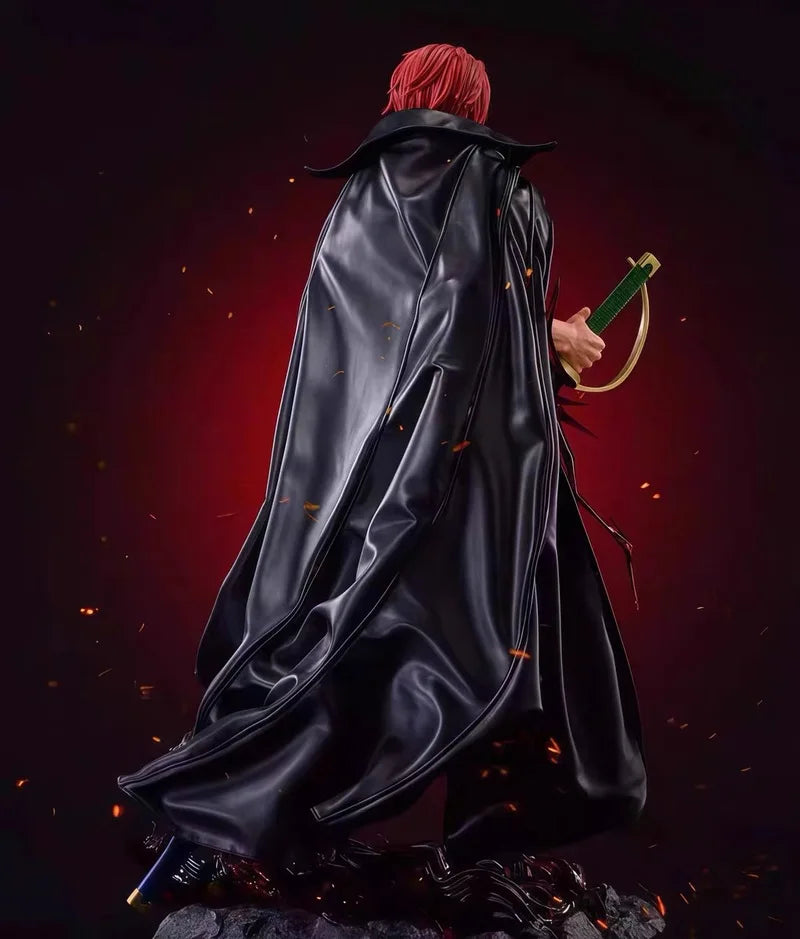 Anime Jt Statue 70cm One Piece Red Hair Shanks Four Emperors Large Gk Model Action Figures Pvc Toys Collectibles Ornaments Gifts