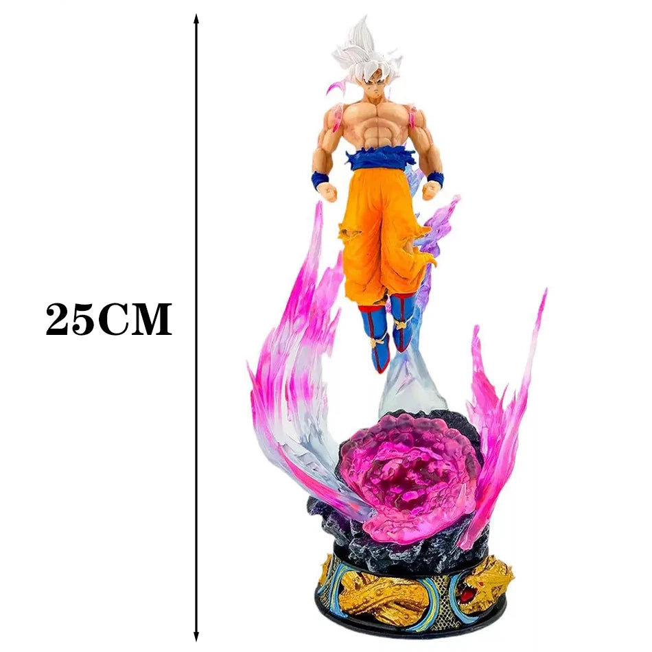 HOT Sale Figure Dragon Ball Z Goku Ultra Instinct Figure Ultra Instinto Goku Figures 25cm PVC Statue Collection Model Toys Gifts