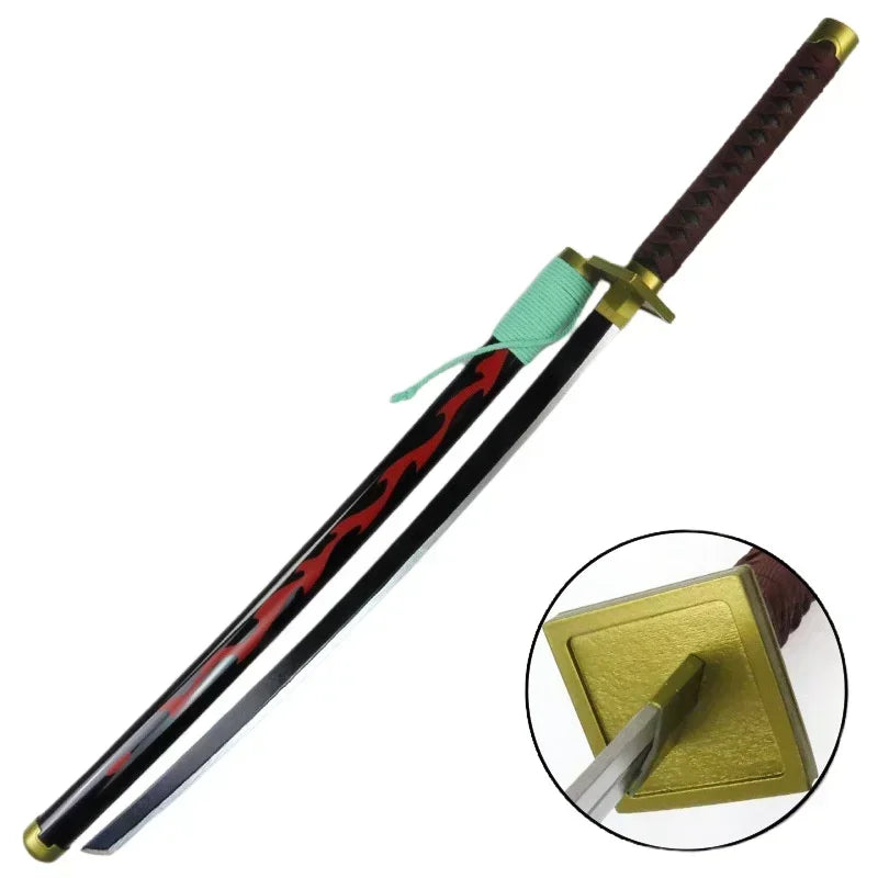 Wooden One Piece Katana Swords Real Size Japanese Anime Katana Sword Simulation Roronoa Zoro Cosplay Props Home Decorations