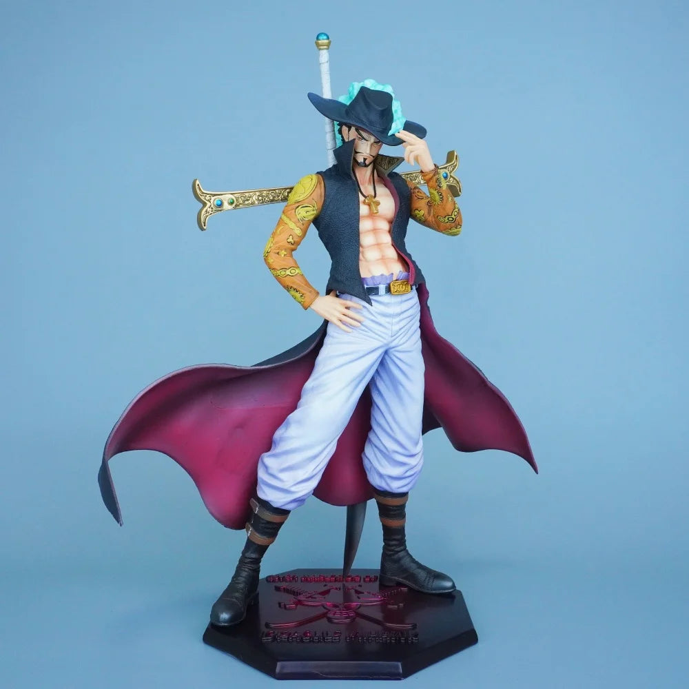 30cm/11.81in Anime One Piece Figure Dracule Mihawk Action Figures Pvc Statue Desktop Ornamen Collection Model Toys Gifts