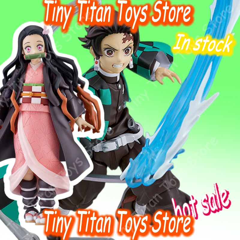 Demonslayer Articulated Tanjiro Kamado Nezuko Zenitsu Kyojuro Rengoku Figma Action Figures Collectible Anime Model Fans Hot Gift
