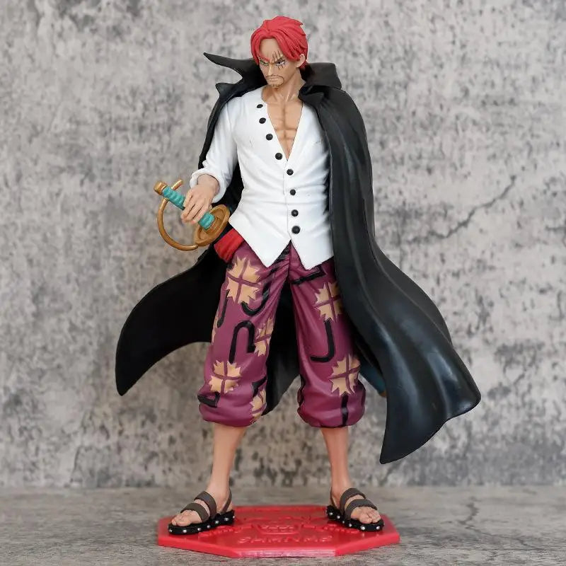 24.5cm/9.65in Anime ONE PIECE Figure Shanks Action Figures Pvc Statue Collection Model Toys Gifts