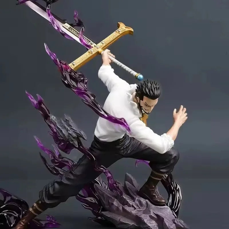 30cm One Piece Dracule Mihawk Figure One Piece Anime Figures Pvc Statue Desktop Ornament Collectible Model Toys For Gifts