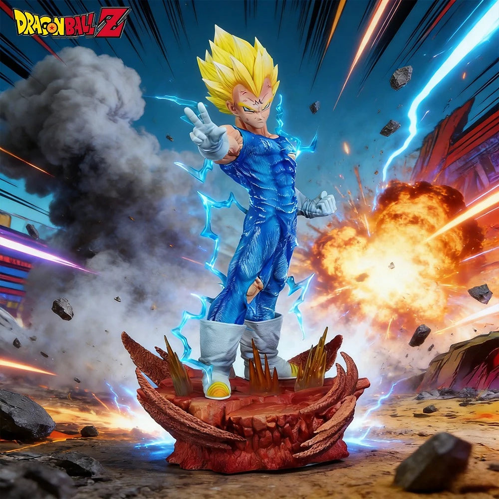 31.5cm/12.4in Anime Dragon Ball Figure Majin Vegeta Action Figures Pvc Statue Desktop Ornamen Collection Model Toys Gifts