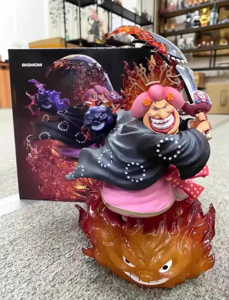 26cm ONE PIECE Four Emperor Big Mom Charlotte Linlin Anime Figure Figures Models Gk Statue Models Collectible Ornament Doll Toys