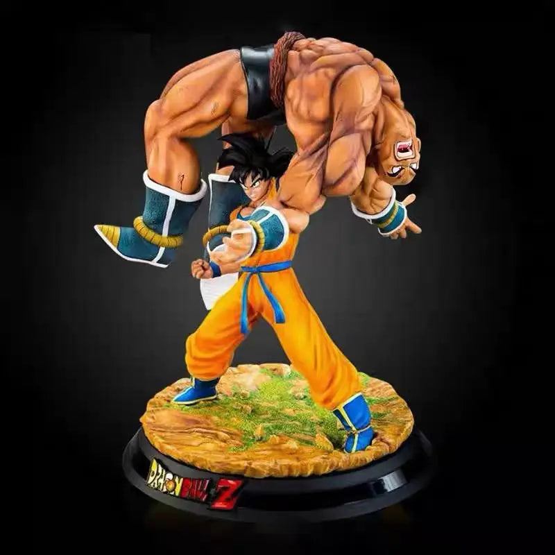 Dragon Ball Goku Carrying Nappa Statue Classic Scene Gk Figure Anime Collectible Model Toy Desk Decor Ornament Boys Gift