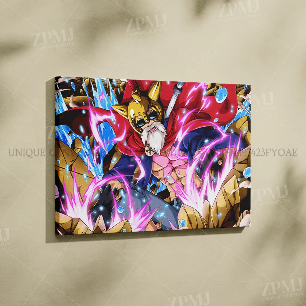One Piece Frameless Canvas Paintings Anime Monkey D. Luffy Figures Home Decor Pictures Printed Poster For Living Room Wall Art