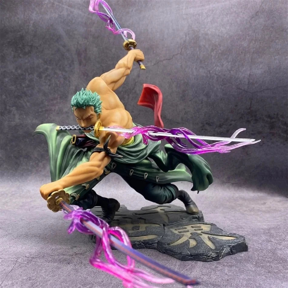 Classics Anime One Piece Anime Figure Three Thousand Worlds Bath Blood Roronoa Zoro Action Figure Collection Exquisite Model Gif