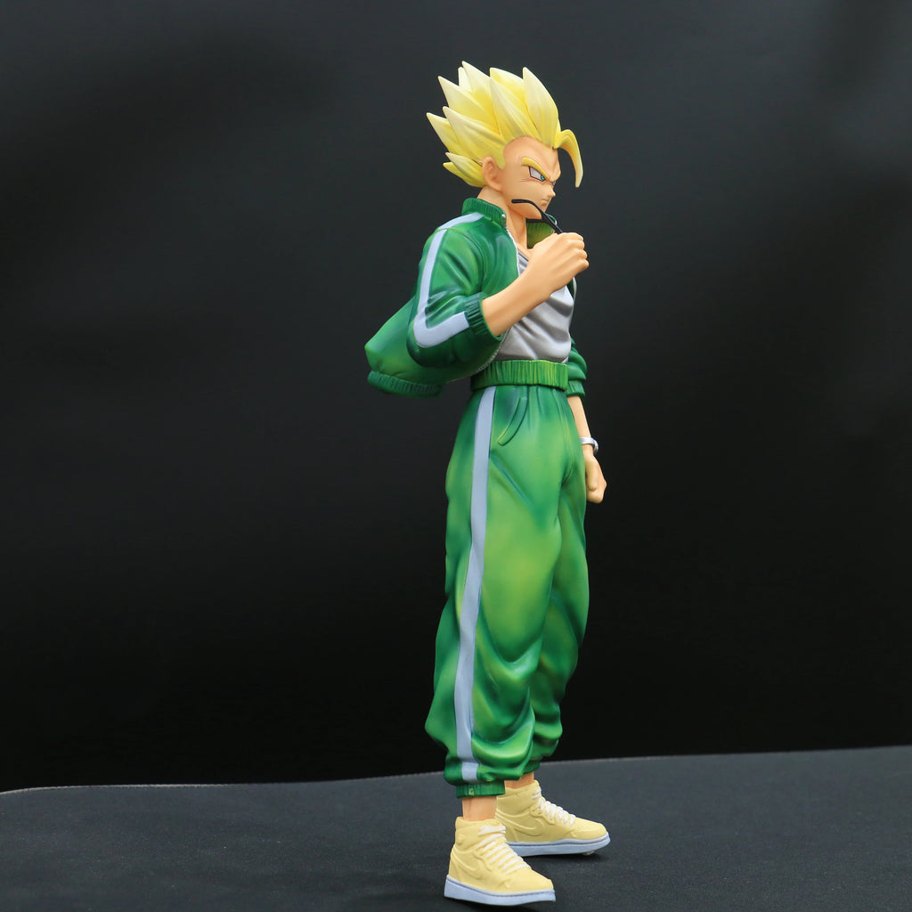 11.6in/29.5cm Statue Dragon Ball Z Son Gohan Figure High School Gohan Super Saiyan Action Figures Collection Model Toys Gifts