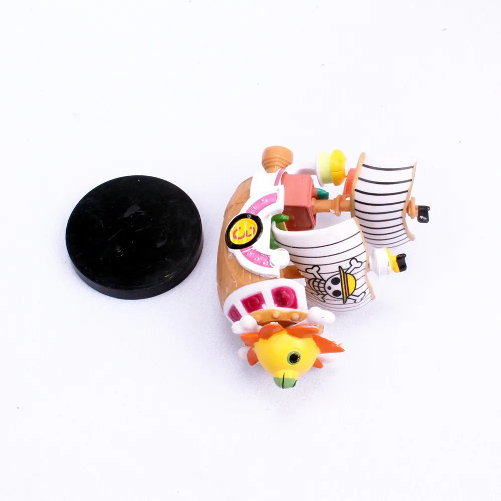 One Piece Figure Luffy THOUSAND SUNNY Going Merry Assembling Boat Model Pirate Ship Decor Boys Toys Kids Birthday Gift