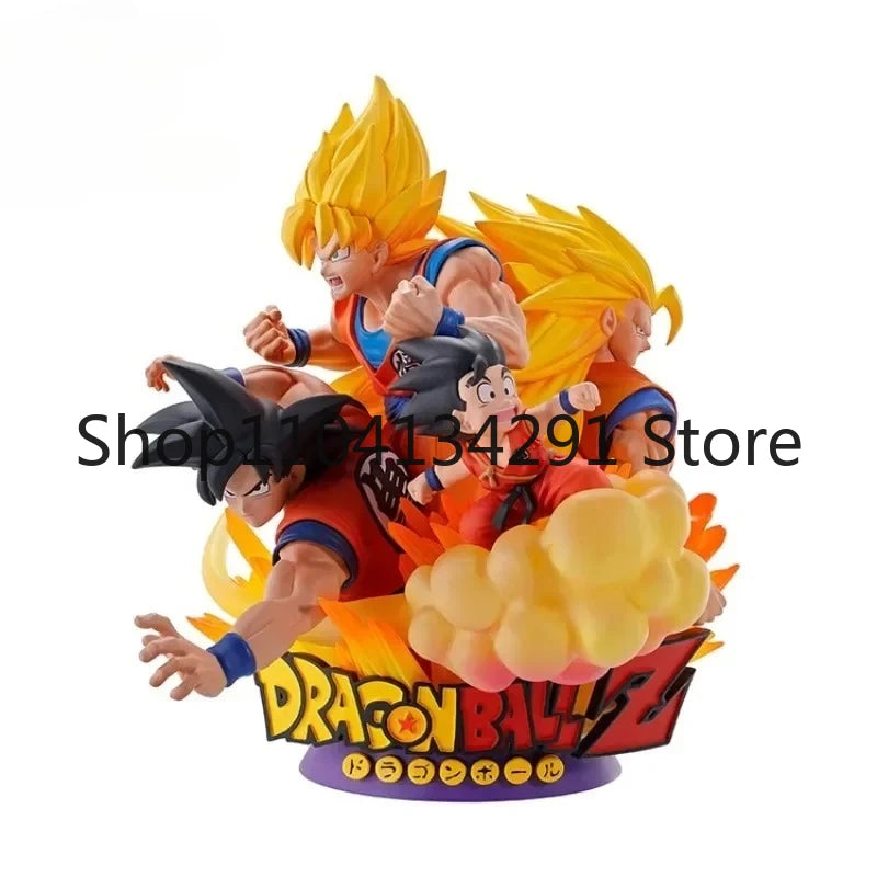 Original Dragon Ball Anime DX Son Goku Super Saiyan Action Figure Toy Model Collectible Handheld Figure Birthday Gift