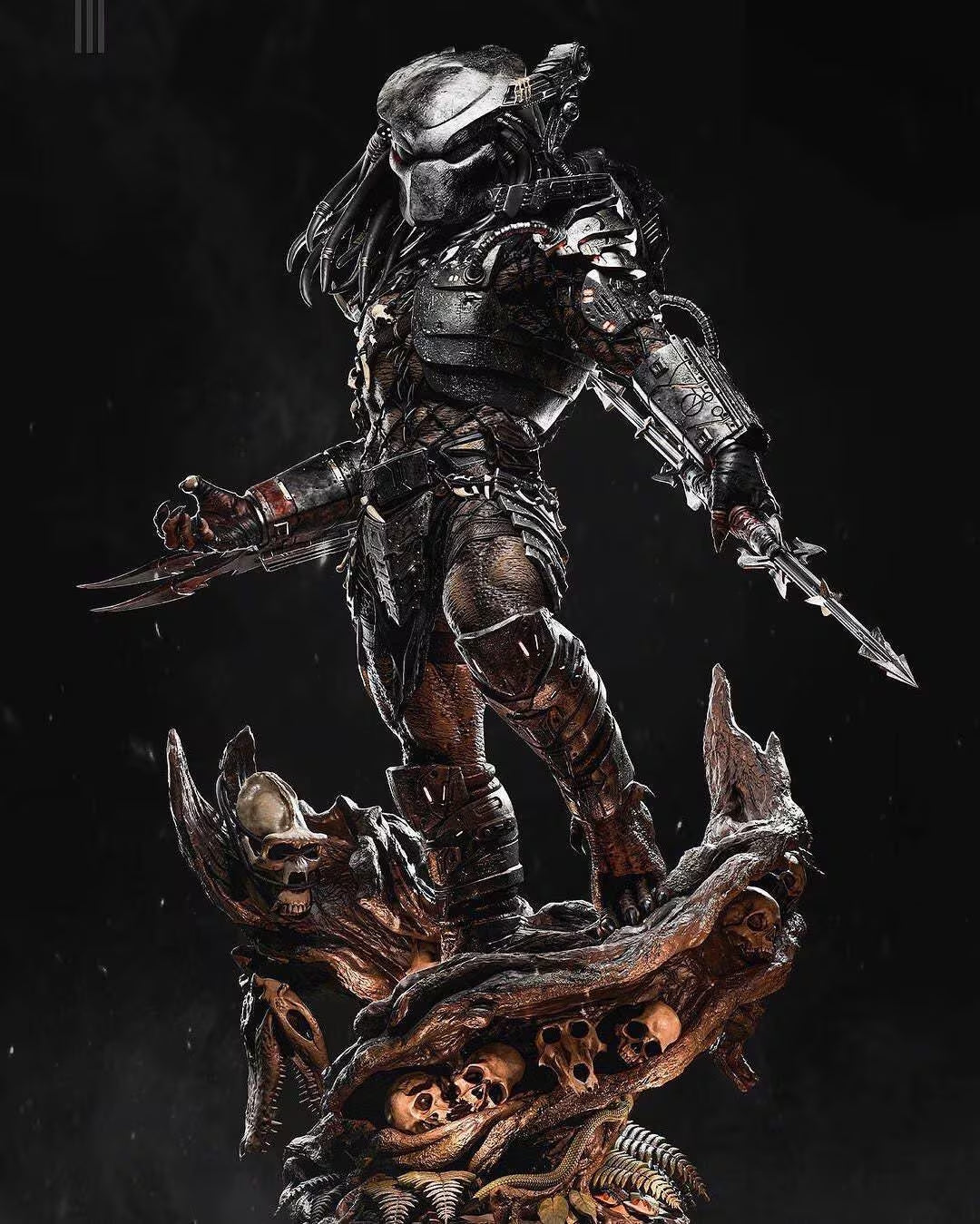 Predator 3D Printed Figure, Alien Hunter Collectible, Unpainted