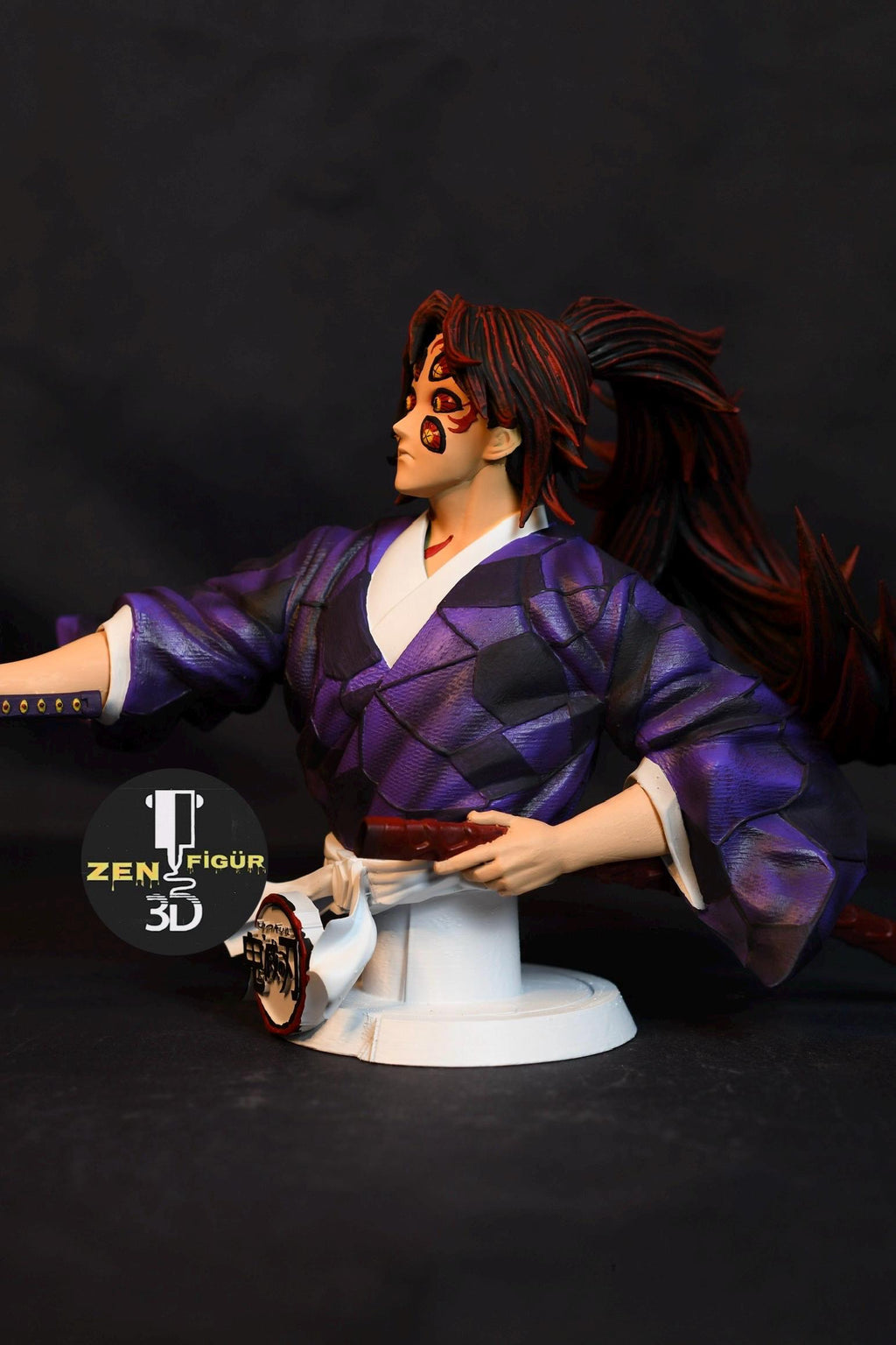 Kokushibo Demon Slayer Statue – Hand-Painted Resin Figure