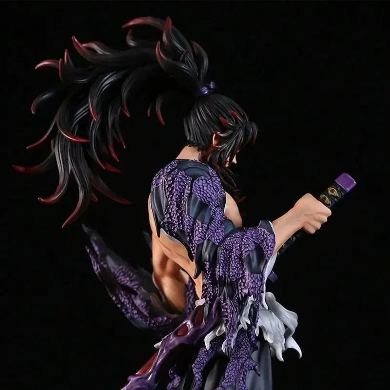 Kokushibo Figure Demon Slayer Upper Moon One Statue, 31Cm Anime Collectible, Michikatsu Tsugikuni Action Figure, High Quality Manga Gift