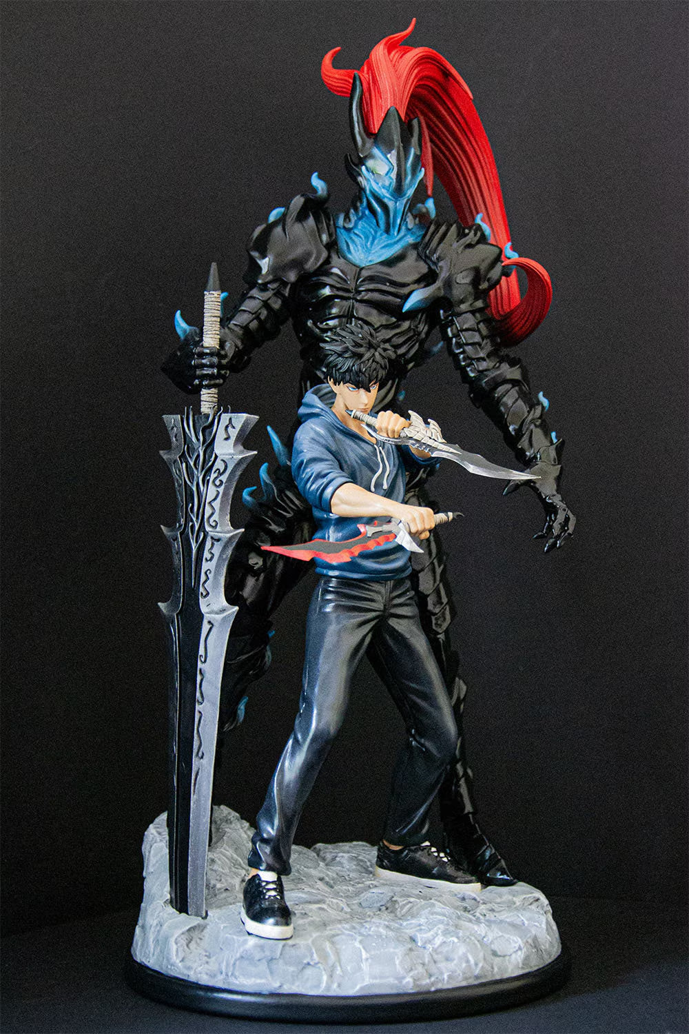 Sung Jinwoo Anime - Hand Painted - Resin Print