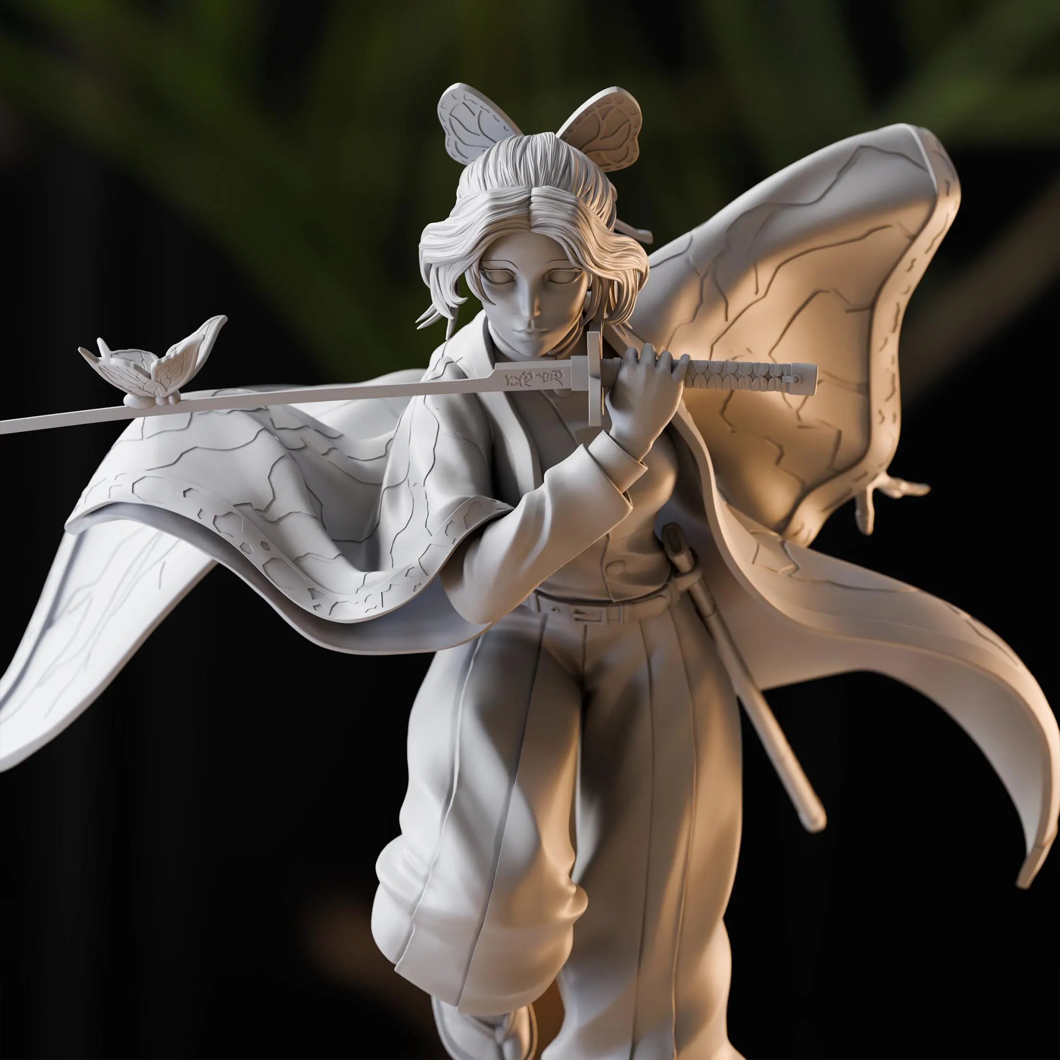 SHINOBU KOCHO | DS Collectible Figure | Highly Detailed Resin Statue & Figurine for Painting and Display | Handcrafted Art Model
