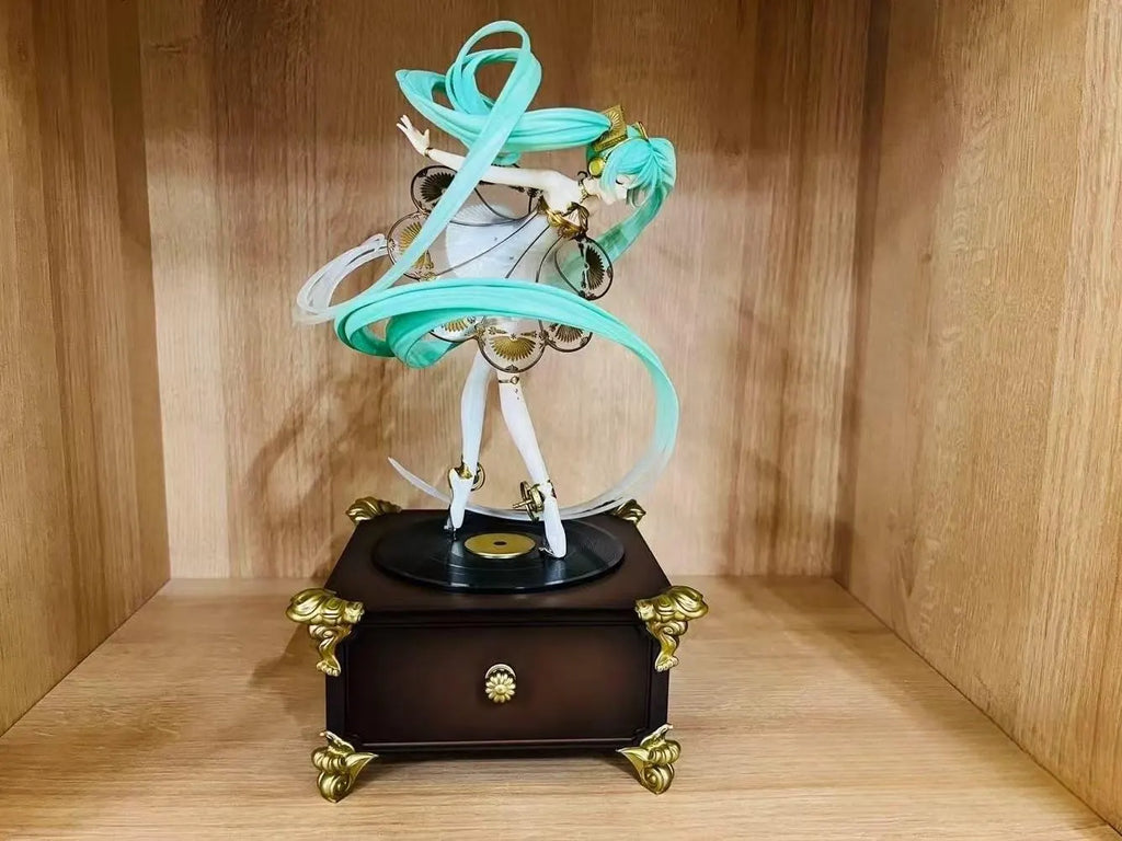 Anime Miku Action Figure with Music Box, Gifts, Anime Figures, Two-Dimensional Figures, Collectors' Dreams