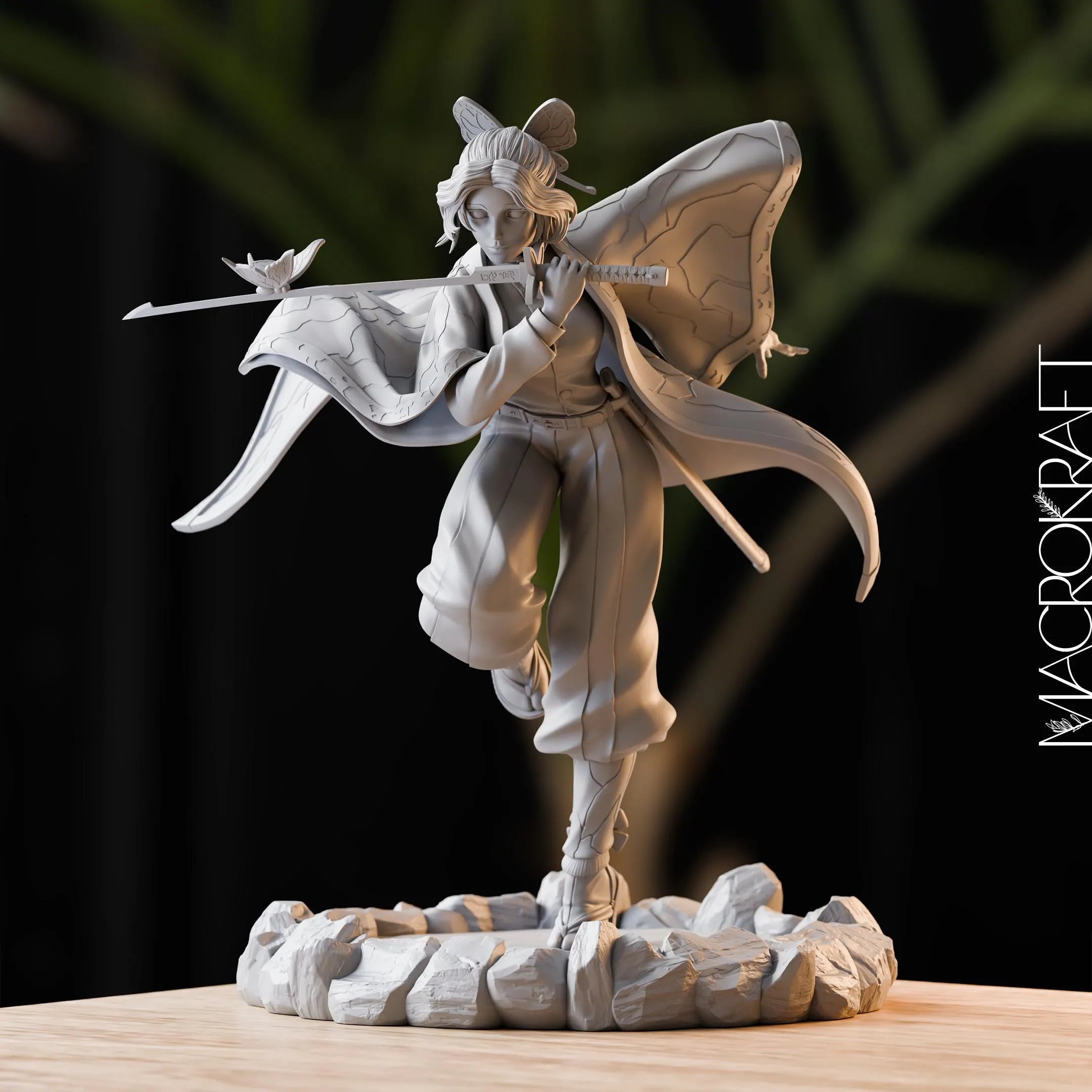 SHINOBU KOCHO | DS Collectible Figure | Highly Detailed Resin Statue & Figurine for Painting and Display | Handcrafted Art Model