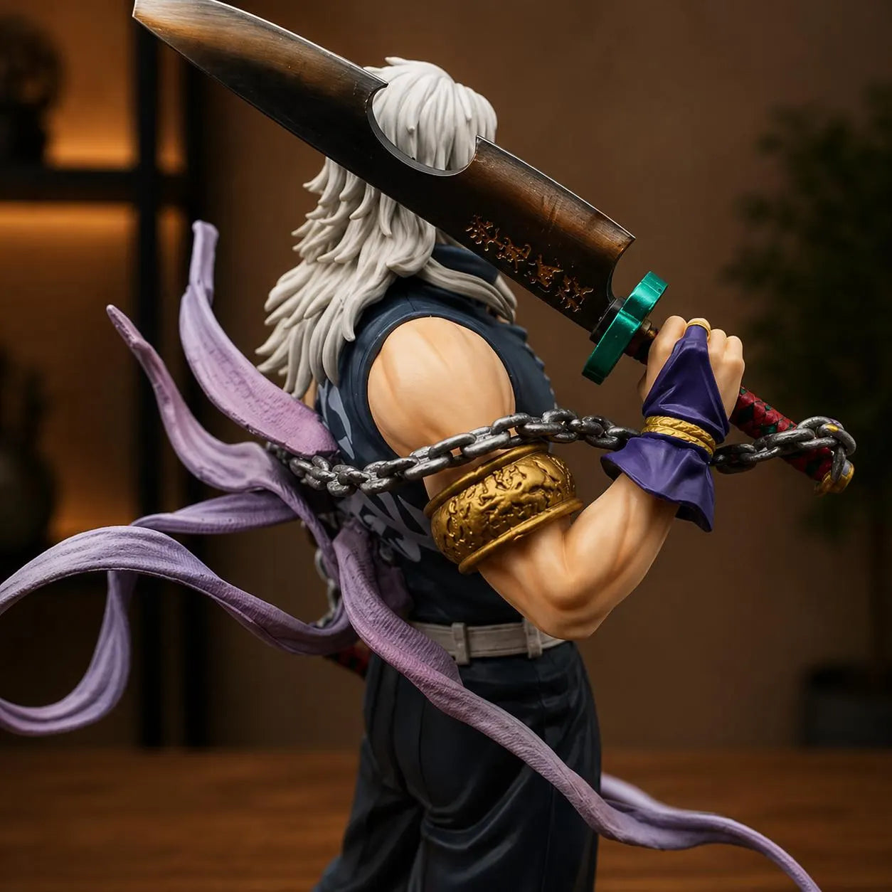 Demon Slayer Tengen Uzui 32 CM Figure – Kimetsu No Yaiba PVC Statue Desk Decor