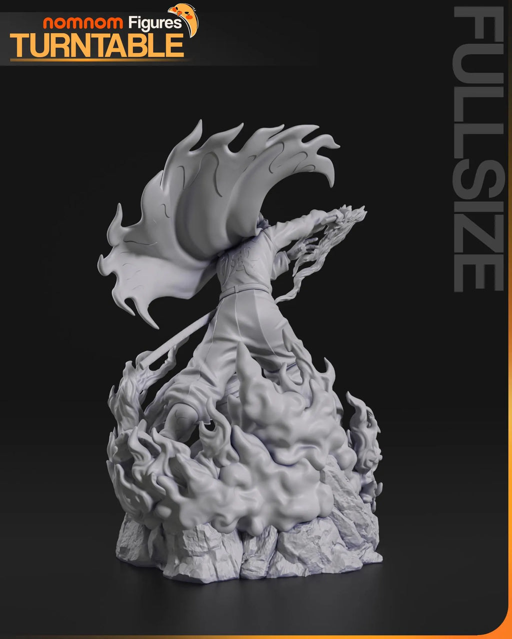Rengoku Kyojuro Figurine - Demon Slayer Collectible Resin Statue - Flame Hashira Anime Gift - Detailed 3D Printed Decor