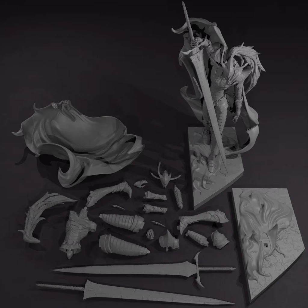 Sung Jinwoo with Igris and Beru Figurine Statue – Solo Leveling Figure | Mighty Leader and Ultimate Alliance, Mesmerizing Room Decoration