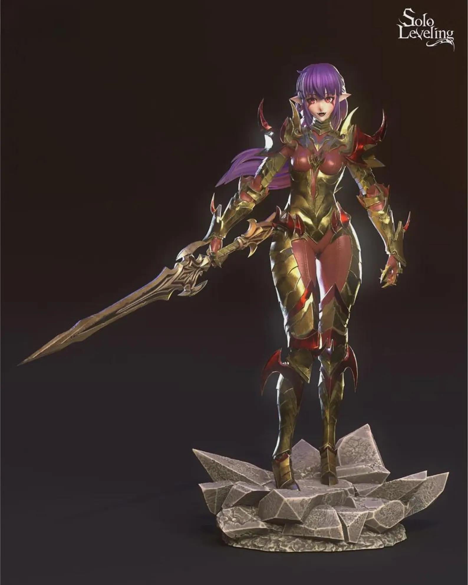 Esil Radiru Resin Figure, Solo Leveling, Unpainted Model Kit (25Cm)