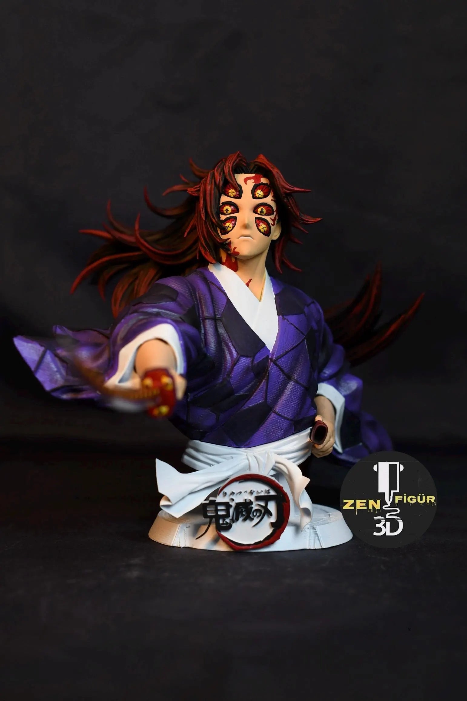 Kokushibo Demon Slayer Statue – Hand-Painted Resin Figure