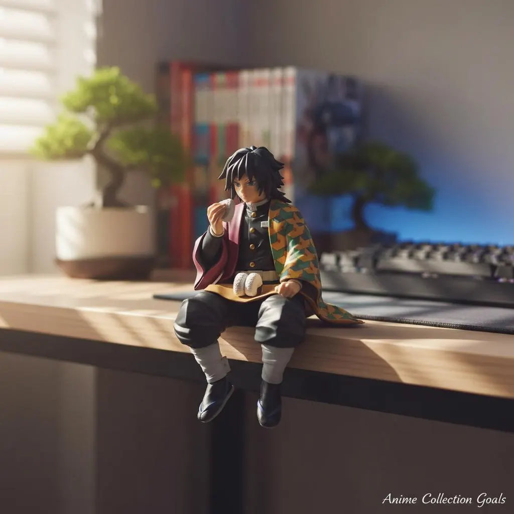 Giyu Tomioka Sitting Figure | Demon Slayer Anime Decor | Manga Collectible Desk Toy