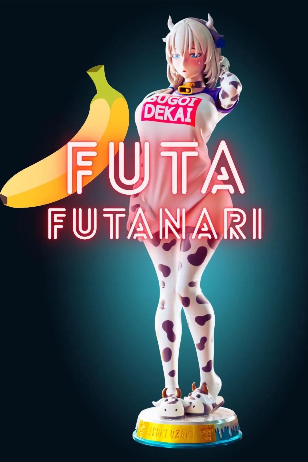 Cowgirl Figure – Hand-Painted Resin Statue | Sugoi Dekai Anime Collectible | Futa Variant