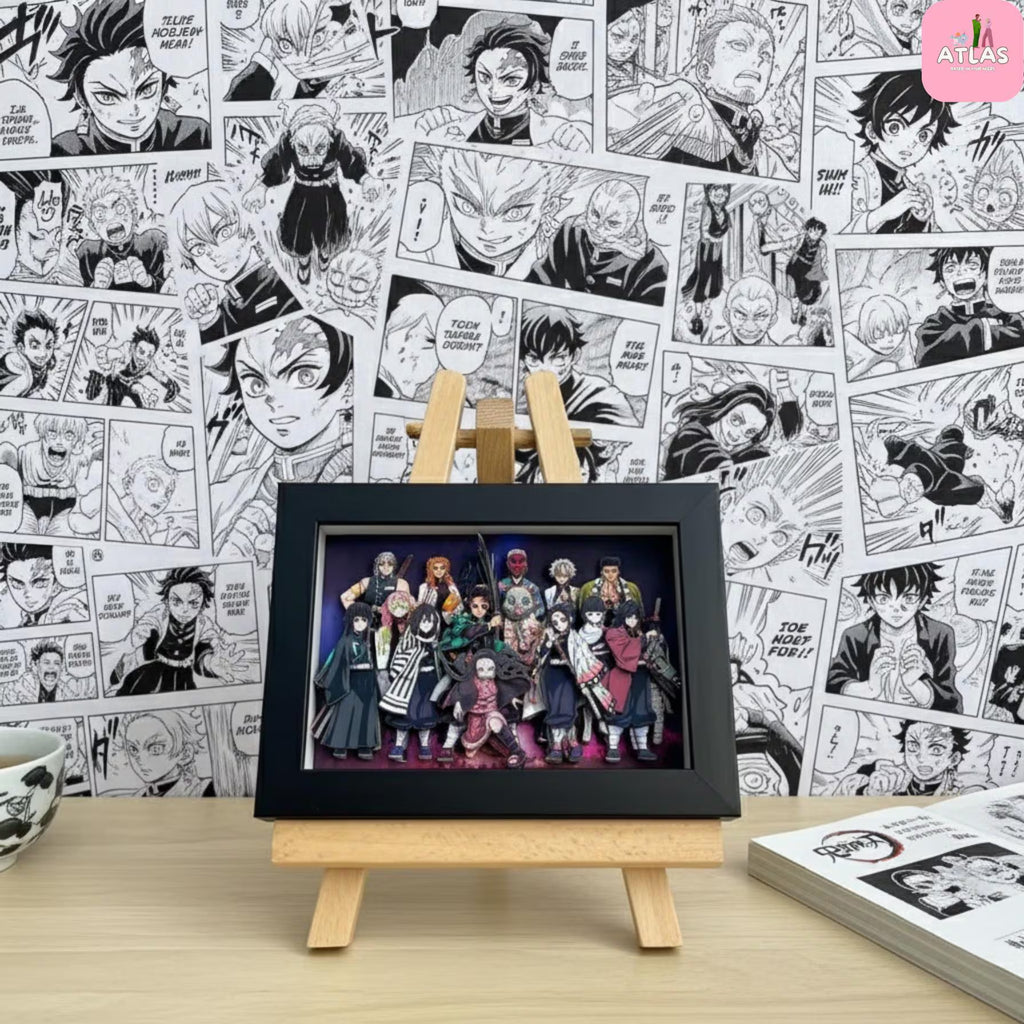 Handmade Demon Slayer Infinity Castle 3D Paper Art
