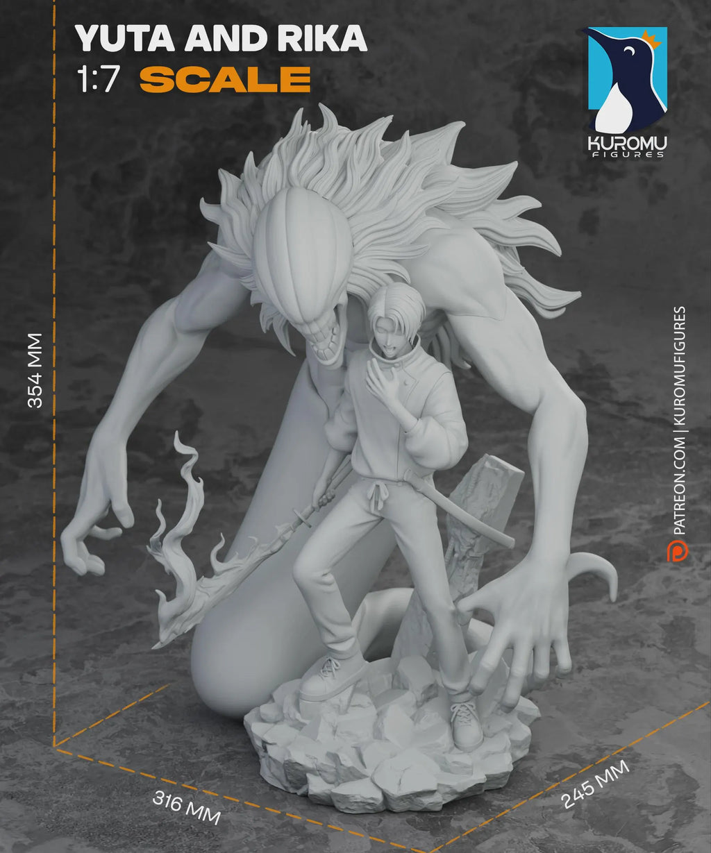 Yuta Jujutsu Kaisen Highly Detailed Hand-Painted Statue - Collectible Sculpture
