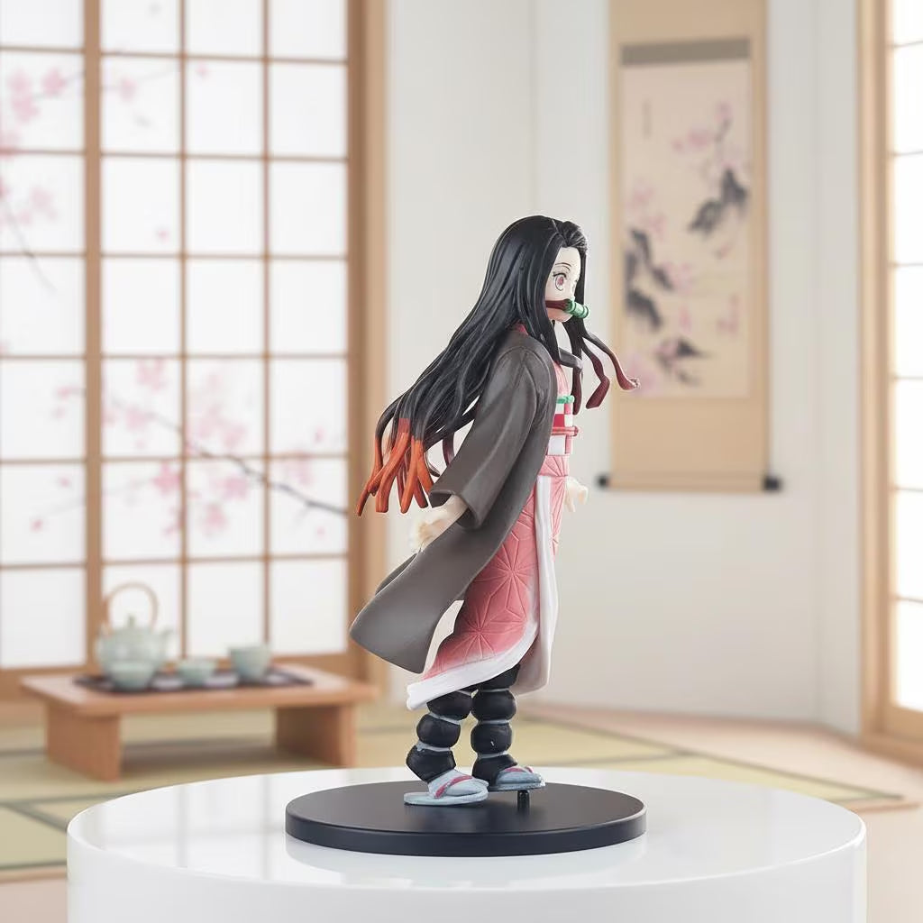 Nezuko Kamado Figure | Demon Slayer Anime Statue | Manga Collectible Desktop Decor