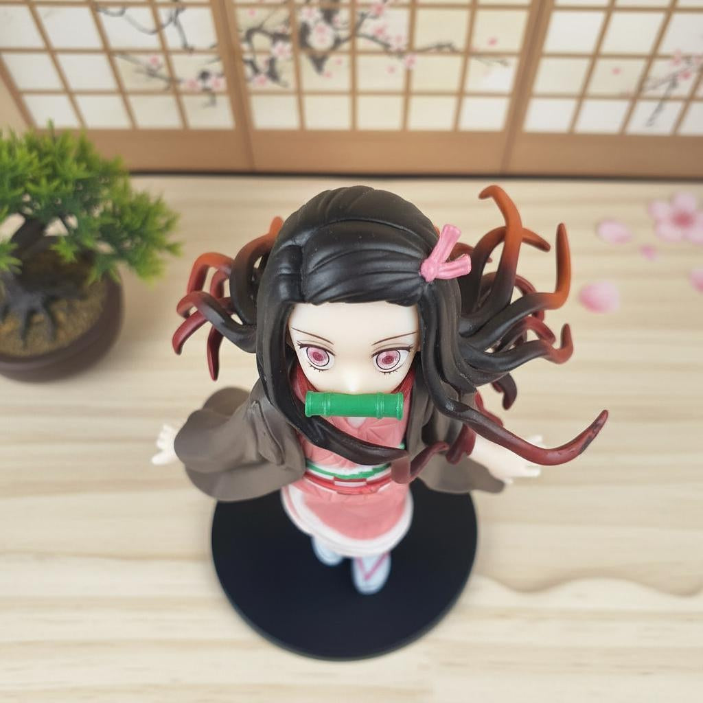Nezuko Kamado Figure | Demon Slayer Anime Statue | Manga Collectible Desktop Decor