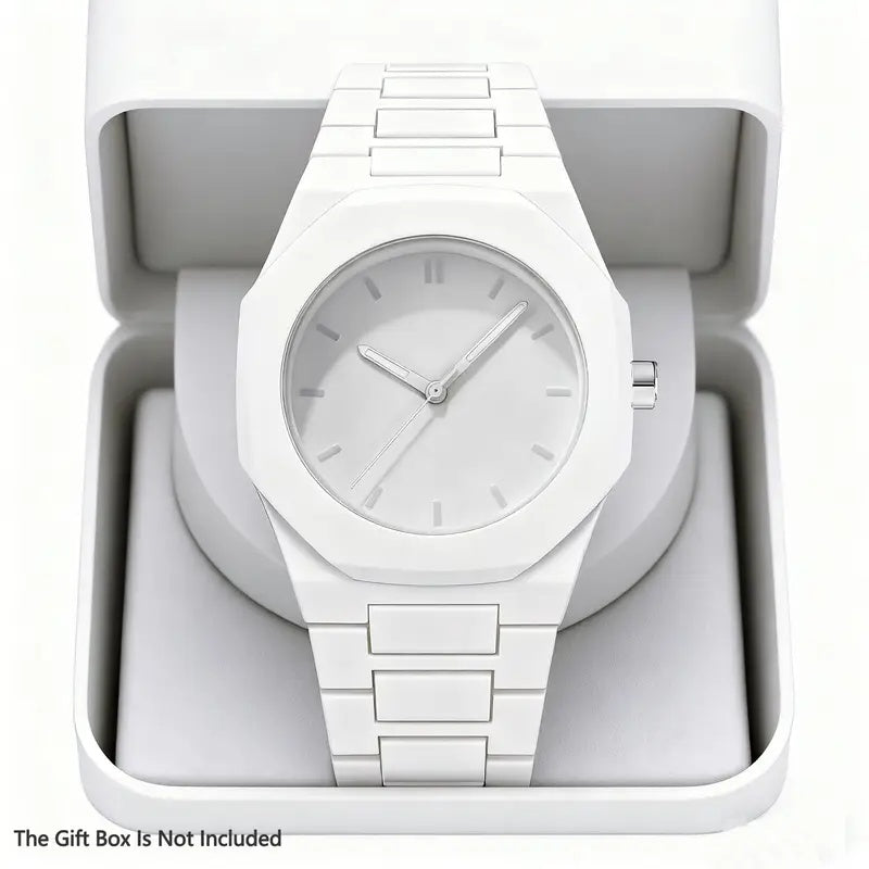 2pcs Couple Quartz Watch and Bracelet Set - Classic Business Casual Style, Minimalist Design, Perfect for Gifts, School Supplies, Halloween & Christmas Decorations | Elegant Timepiece Collection