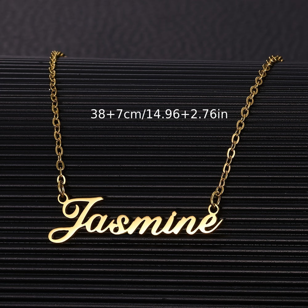 Men's and Women's New Stylish Minimalist DIY Customizable Name Necklace