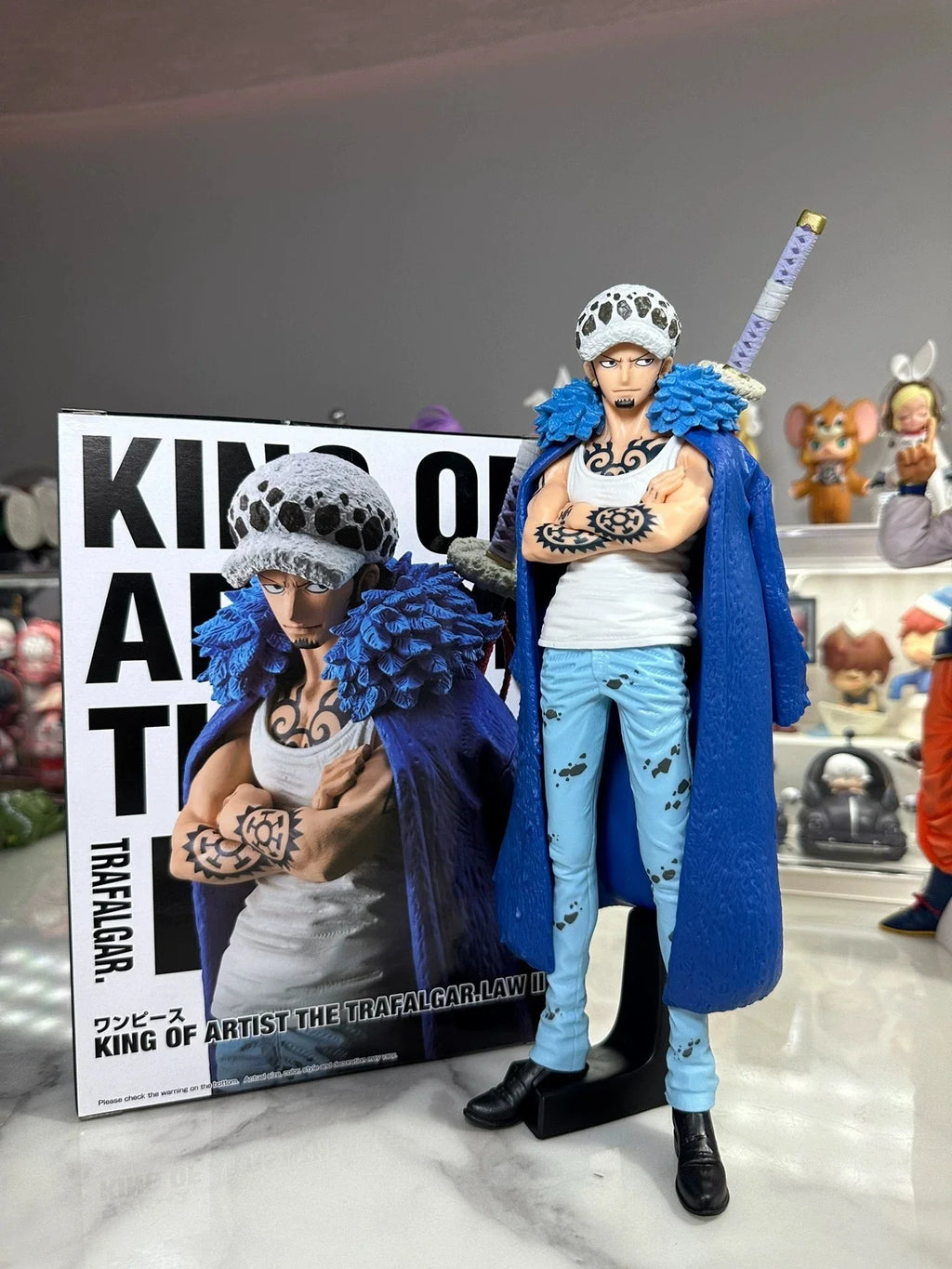 One Piece Battle Suit AS Rote Figurine Trafalgar Model Anime GK Statue Trendy Toy Ornament Gift